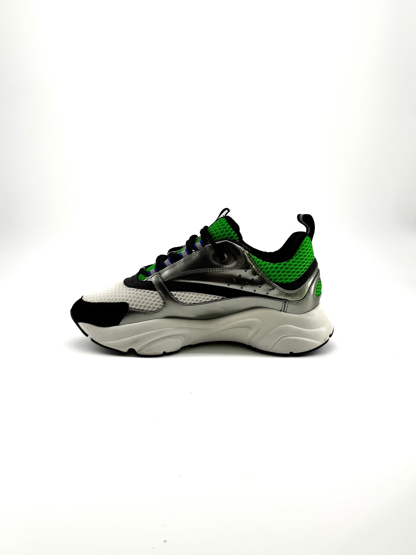 Baskets Dior B22 Silver Green – Sneakers de Luxe Homme