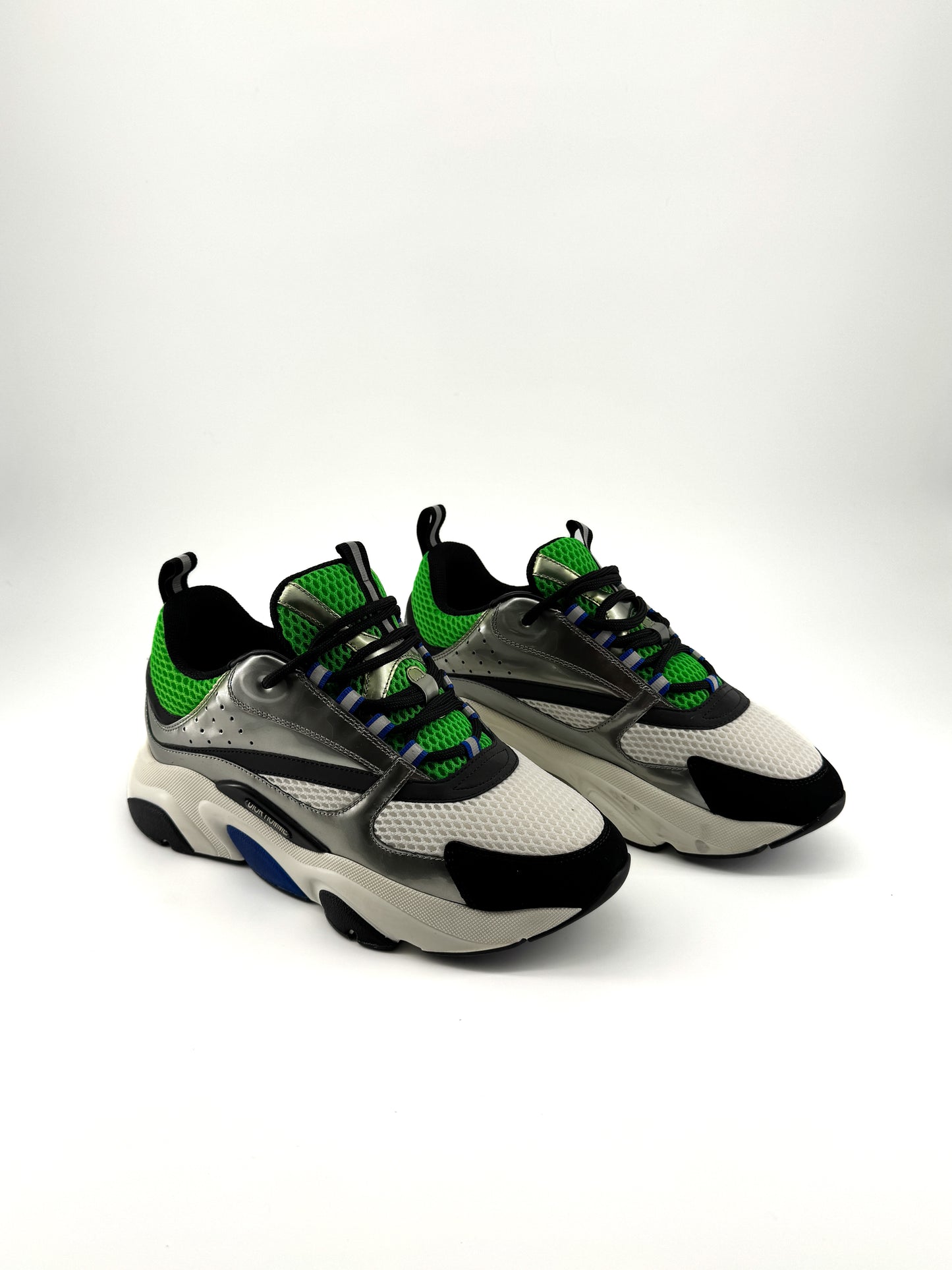 Baskets Dior B22 Silver Green – Sneakers de Luxe Homme
