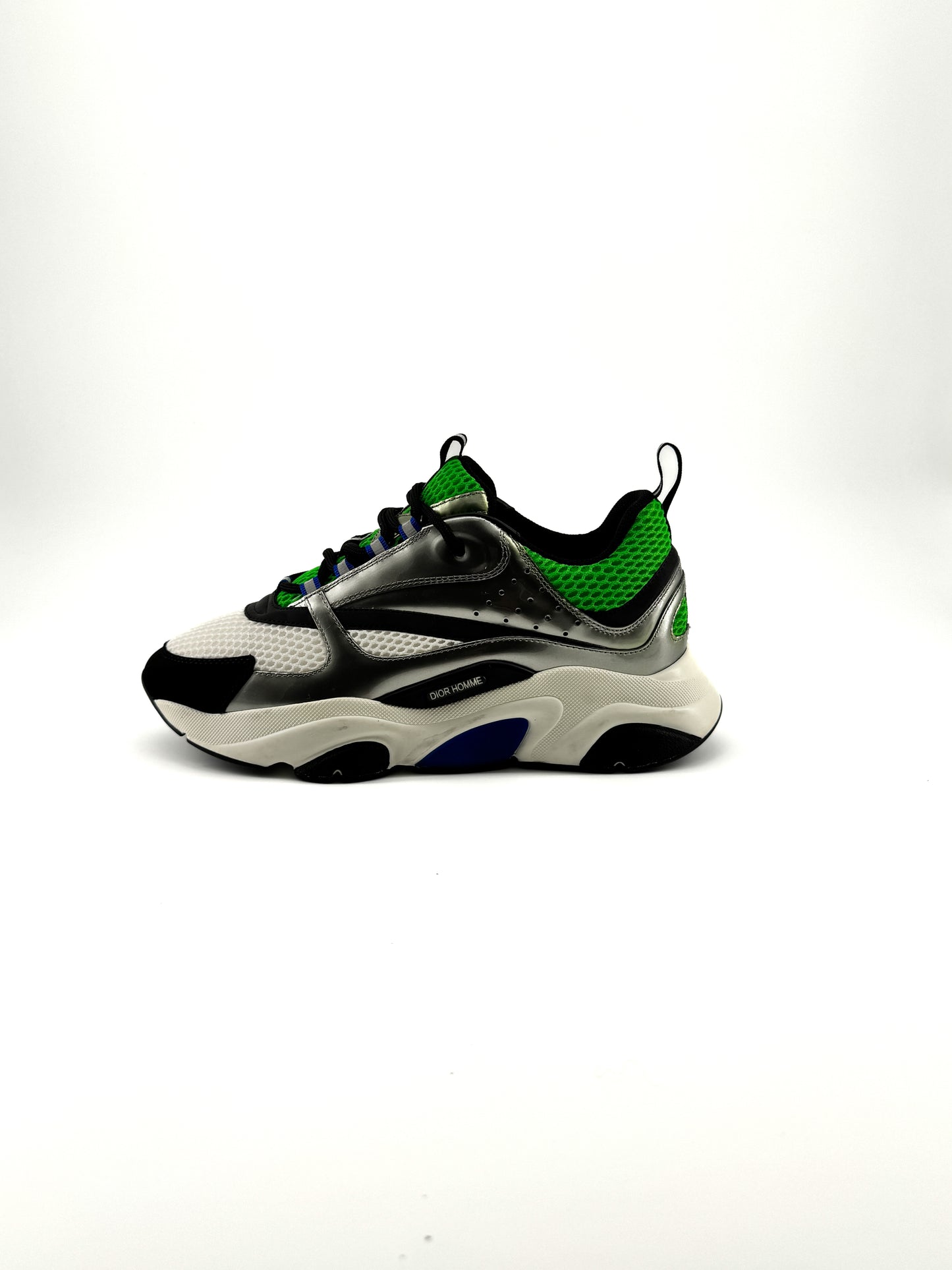 Baskets Dior B22 Silver Green – Sneakers de Luxe Homme