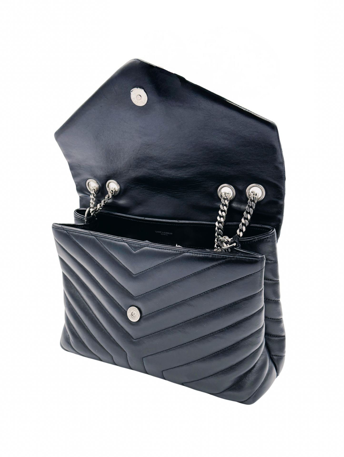 Saint Laurent LouLou Bag – Black Quilted Leather