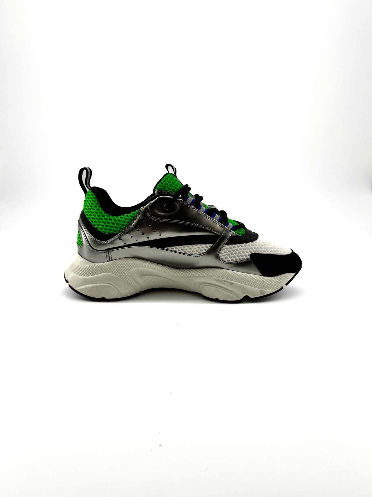 Baskets Dior B22 Silver Green – Sneakers de Luxe Homme
