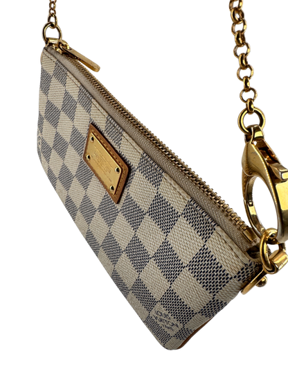 Louis Vuitton Pochette Mila PM in Damier Azur canvas – Solar elegance and timeless style