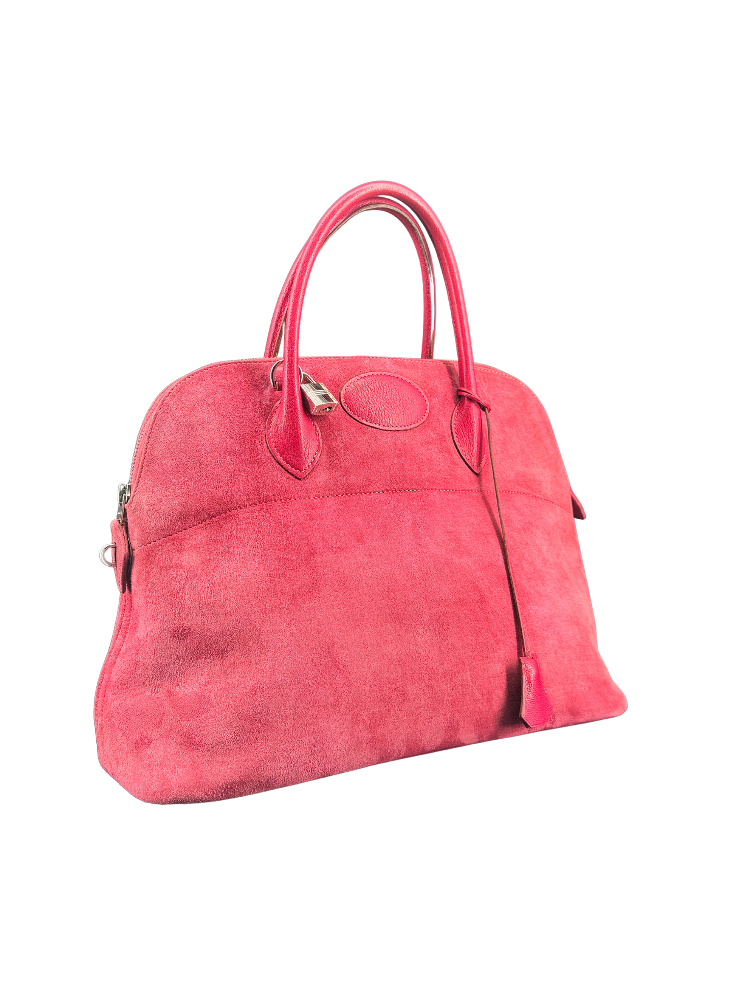 Sac Hermès Bolide 35 en Daim Rose Vintage – L’Élégance Intemporelle d’un Icône du Luxe