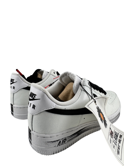 Nike x G-DRAGON (PEACEMINUSONE) — Air Force 1 Low “Para-Noise 2.0” cuir enduit blanc & swoosh noir (2020) | Réf. DD3223-100