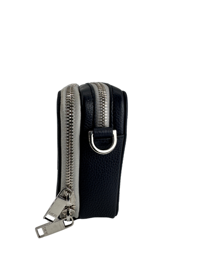 Dior Navy/Gray Leather Shoulder Bag — Contemporary Elegance by Dior