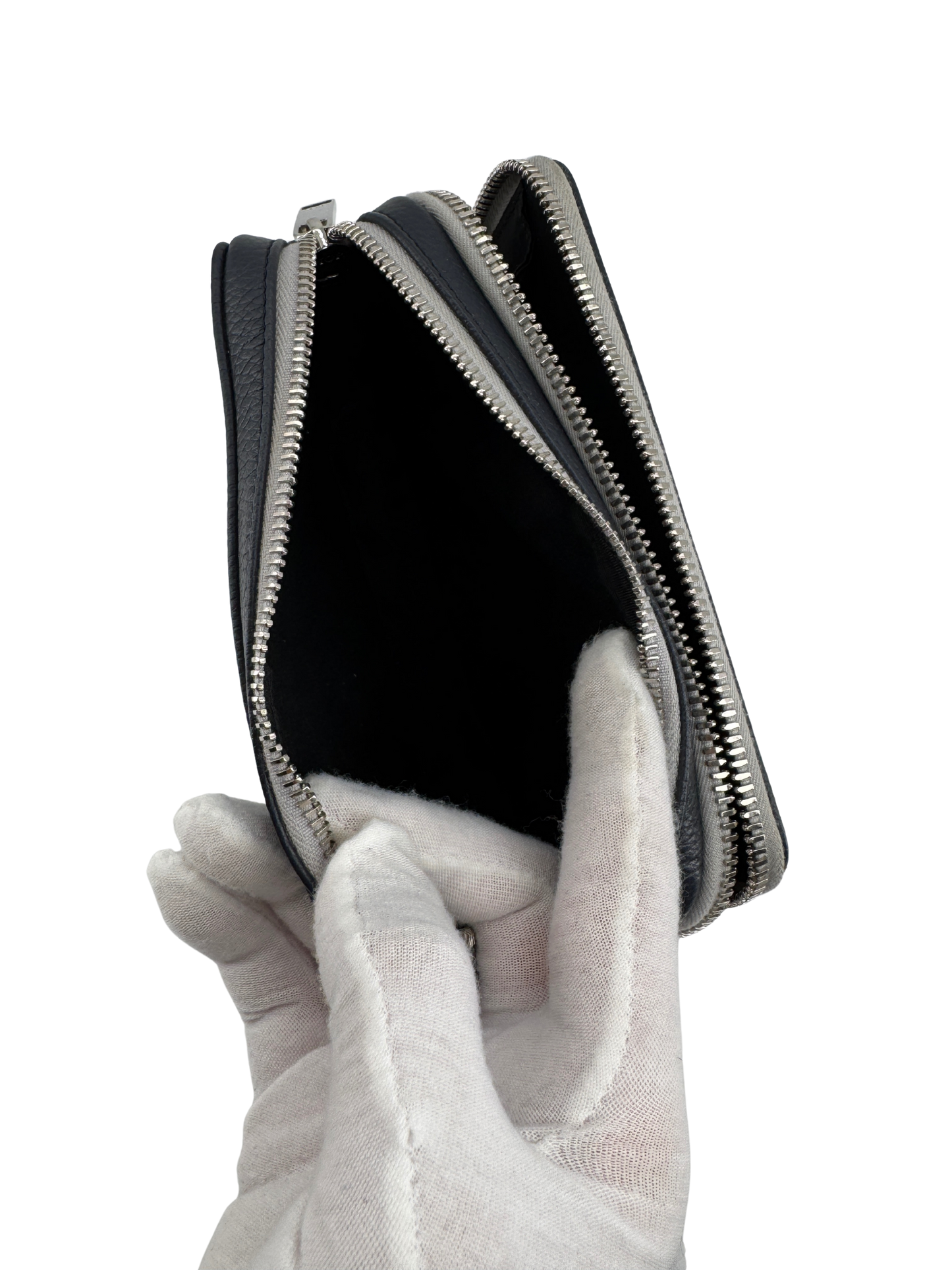 Dior Navy/Gray Leather Shoulder Bag — Contemporary Elegance by Dior