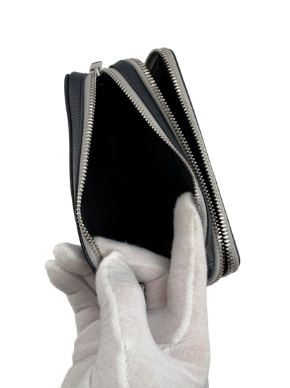 Dior Navy/Gray Leather Shoulder Bag — Contemporary Elegance by Dior