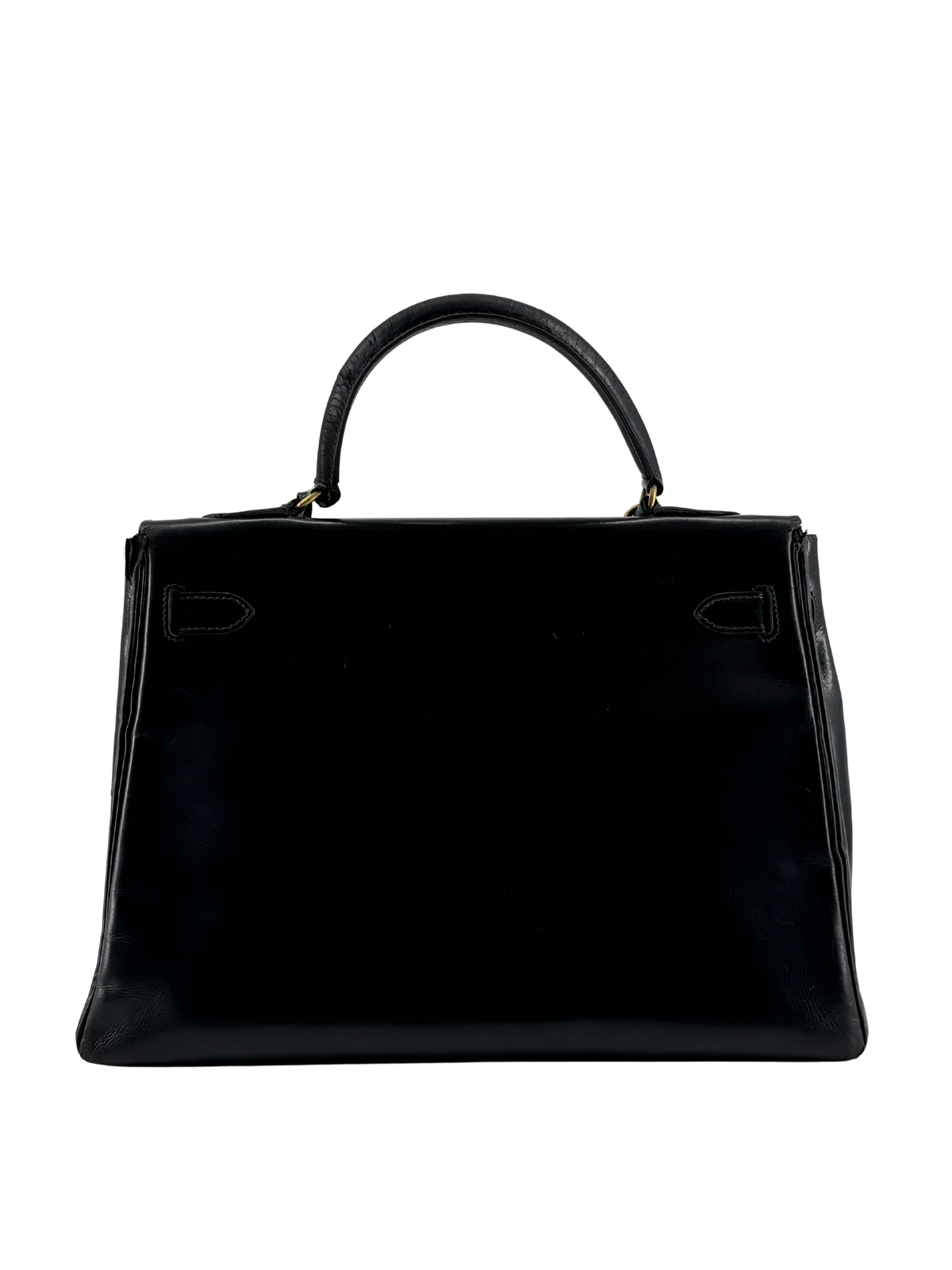 Hermès Kelly 32 Retourne — Veau Box Noir, circa 1965