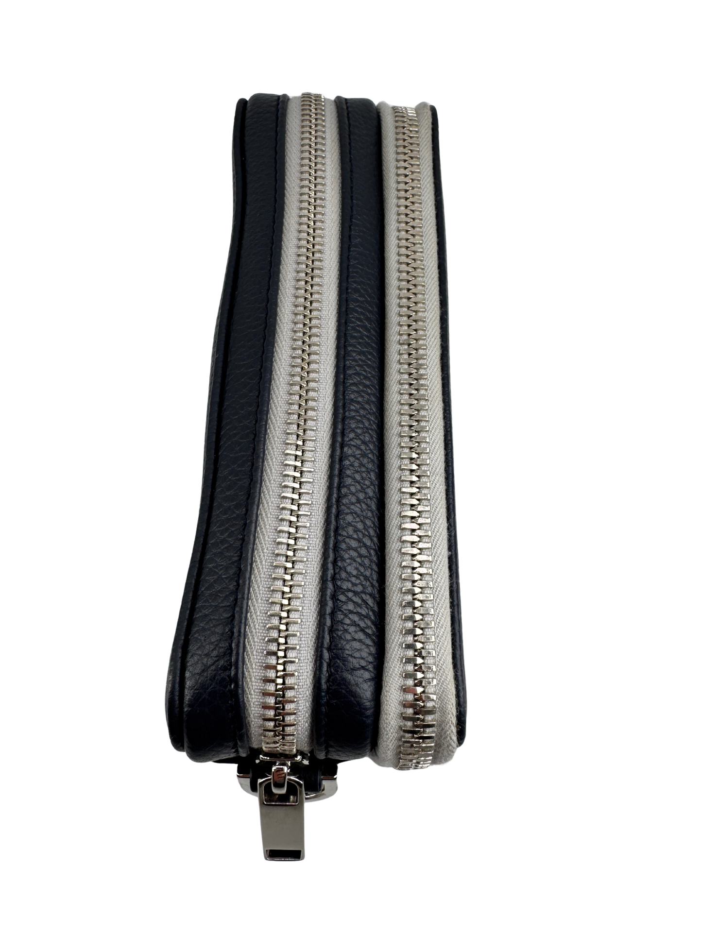 Dior Navy/Gray Leather Shoulder Bag — Contemporary Elegance by Dior