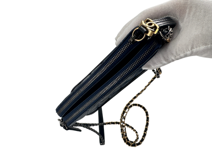 Chanel Gabrielle Small in quilted blue and black lambskin – Timeless elegance of 2018