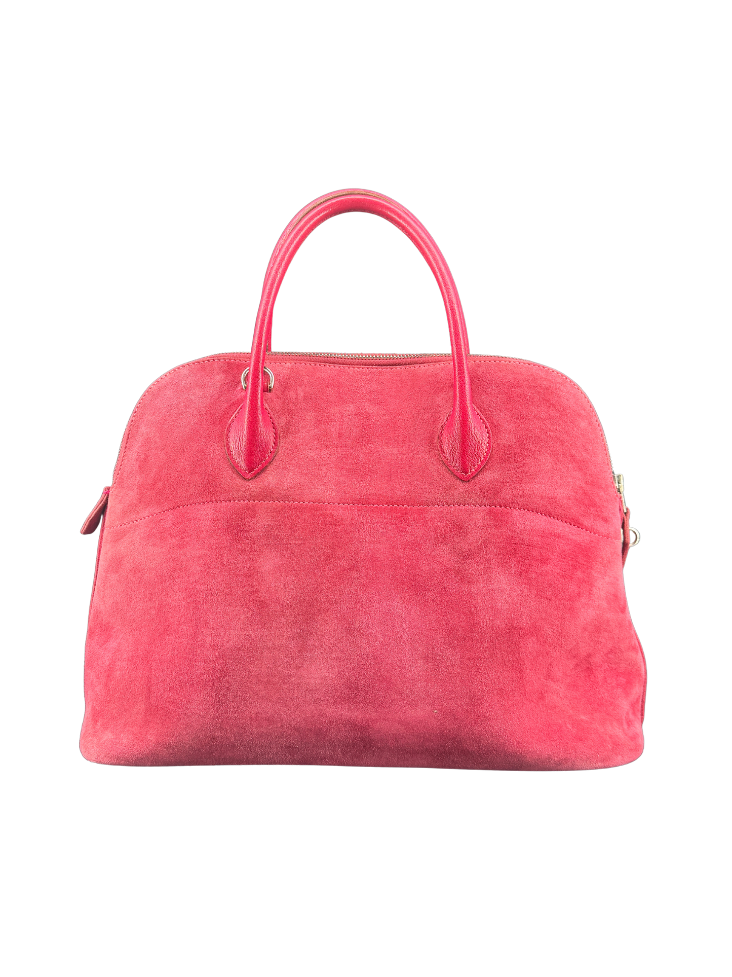 Sac Hermès Bolide 35 en Daim Rose Vintage – L’Élégance Intemporelle d’un Icône du Luxe