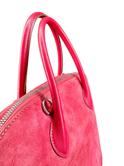 Sac Hermès Bolide 35 en Daim Rose Vintage – L’Élégance Intemporelle d’un Icône du Luxe