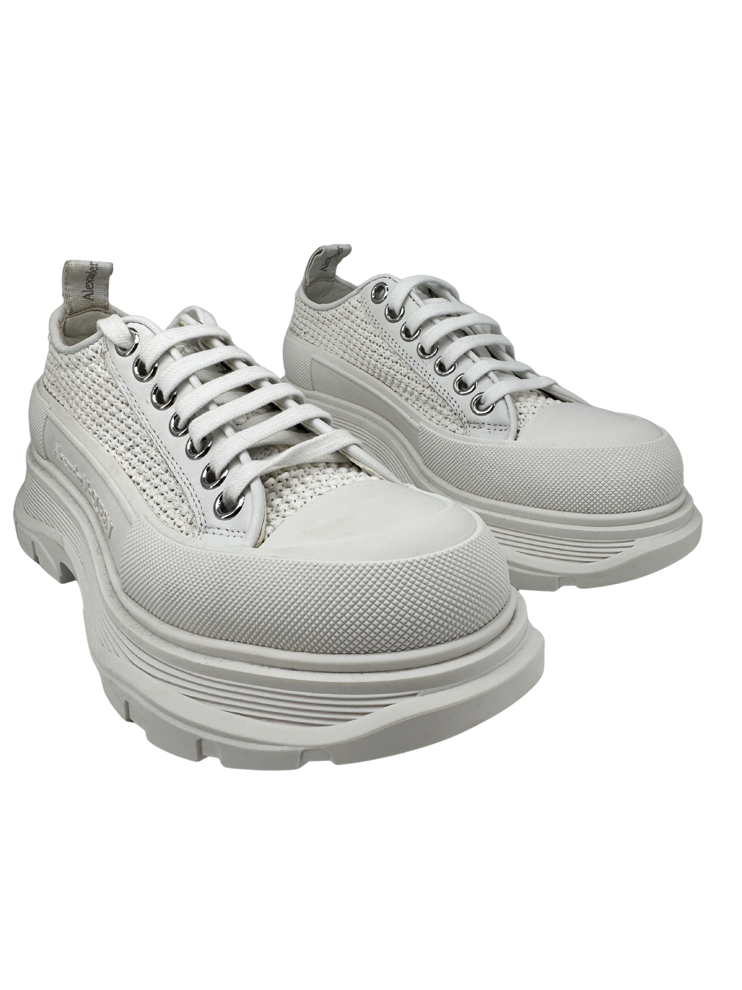 Alexander McQueen — Tread Slick Raffia Blanc, T.38