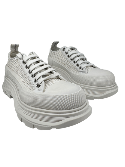 Alexander McQueen — Tread Slick Raffia Blanc, T.38