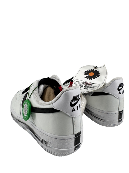 Nike x G-DRAGON (PEACEMINUSONE) — Air Force 1 Low “Para-Noise 2.0” cuir enduit blanc & swoosh noir (2020) | Réf. DD3223-100