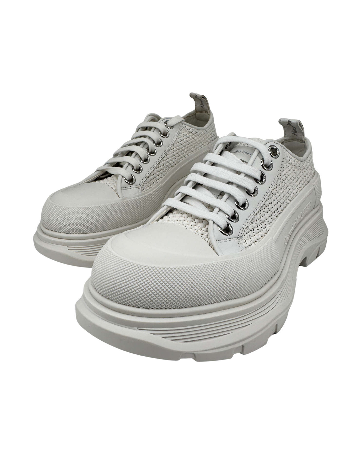Alexander McQueen — Tread Slick Raffia Blanc, T.38