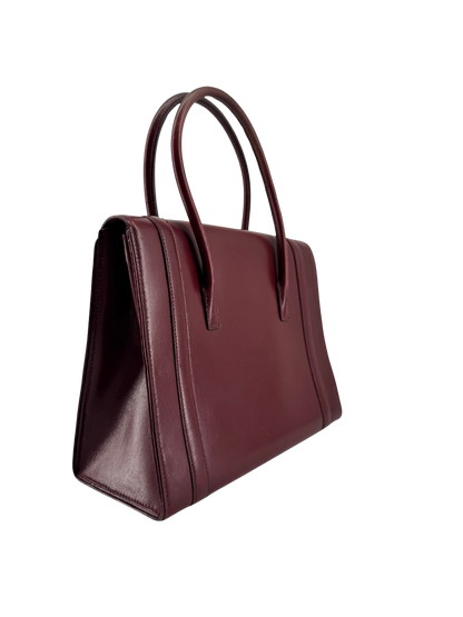 Sac Hermès Drag 27 Vintage Circa 1970 en Cuir Box Rouge, Doublure Chèvre Rouge, Bijouterie Plaquée Or — Pièce expertisée