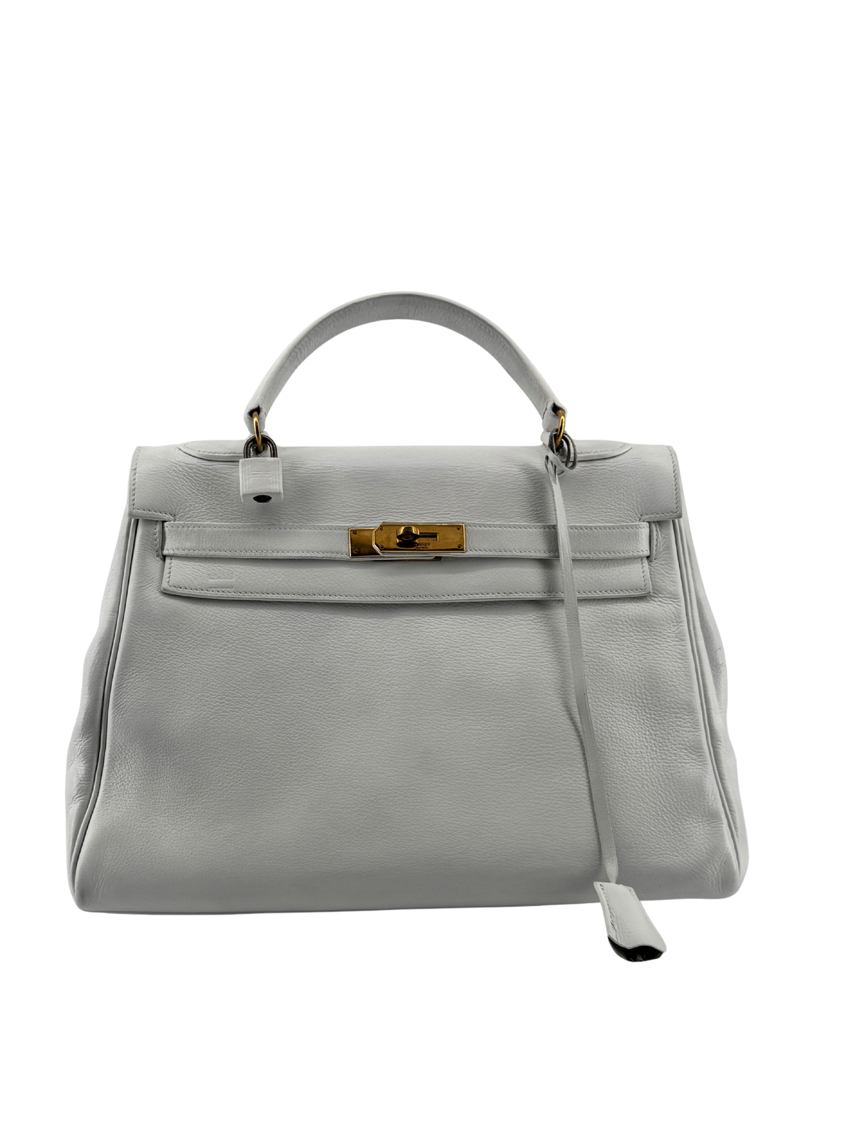 Hermès Kelly Retourné 32 — Veau Grainé Blanc, circa 1965