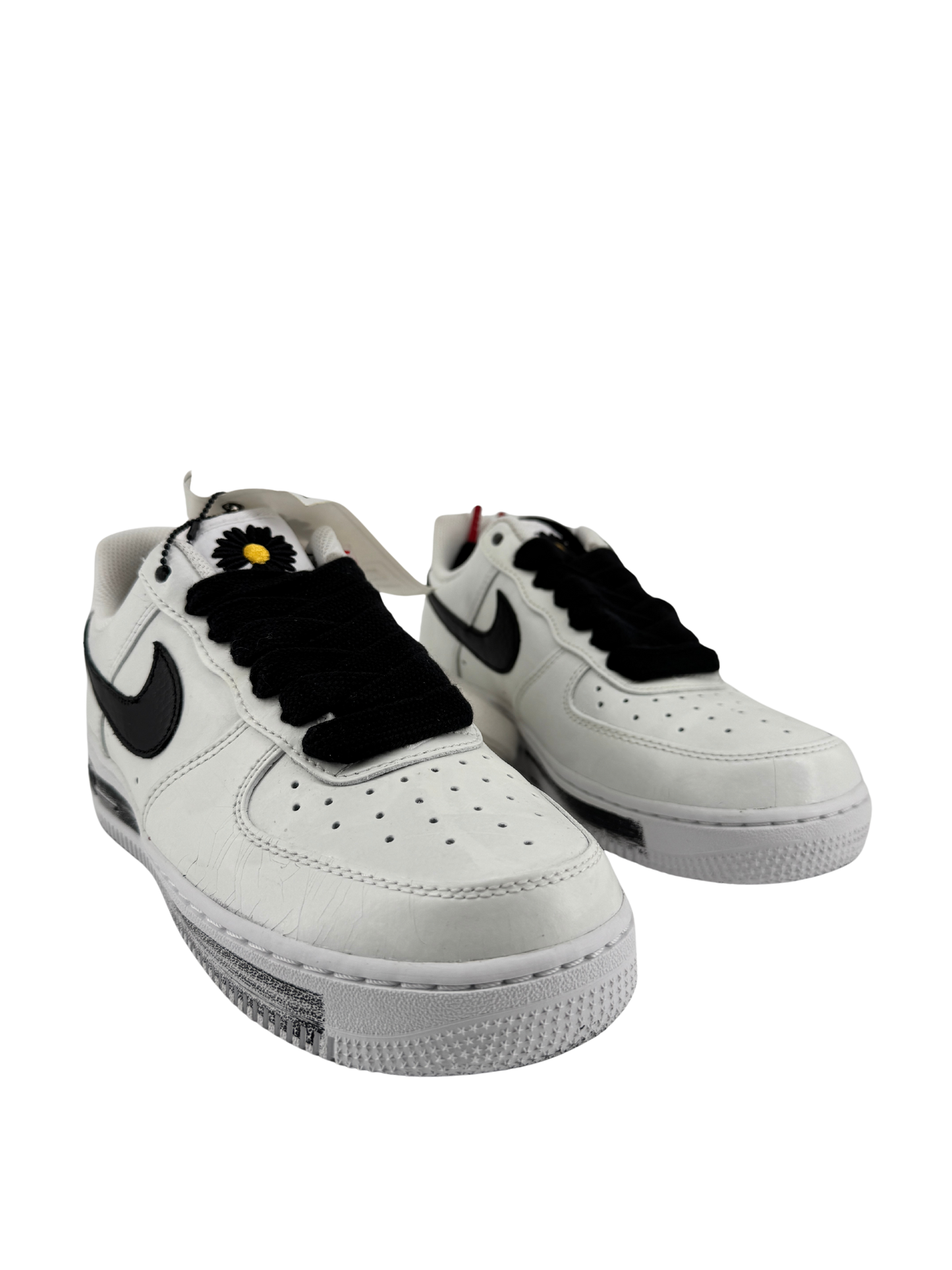 Nike x G-DRAGON (PEACEMINUSONE) — Air Force 1 Low “Para-Noise 2.0” cuir enduit blanc & swoosh noir (2020) | Réf. DD3223-100