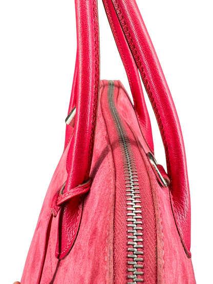 Sac Hermès Bolide 35 en Daim Rose Vintage – L’Élégance Intemporelle d’un Icône du Luxe