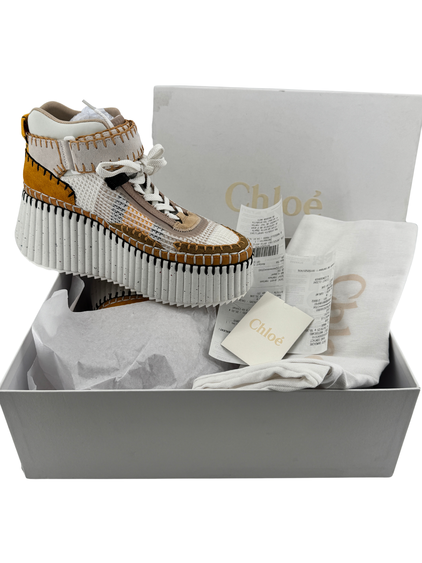 Baskets Compensées Nama Chloé – L’élégance architecturale au service du style contemporain
