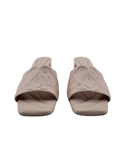 Sandales Alexander McQueen en cuir rose poudré – New Gloss Calf