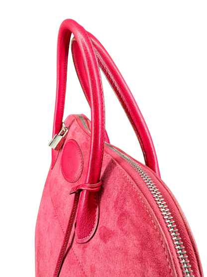Sac Hermès Bolide 35 en Daim Rose Vintage – L’Élégance Intemporelle d’un Icône du Luxe