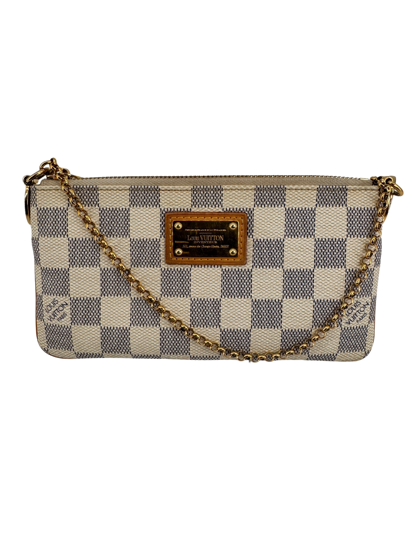 Louis Vuitton Pochette Mila PM in Damier Azur canvas – Solar elegance and timeless style