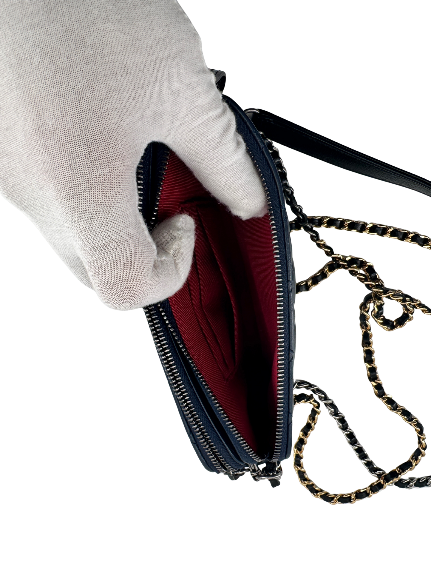 Chanel Gabrielle Small in quilted blue and black lambskin – Timeless elegance of 2018