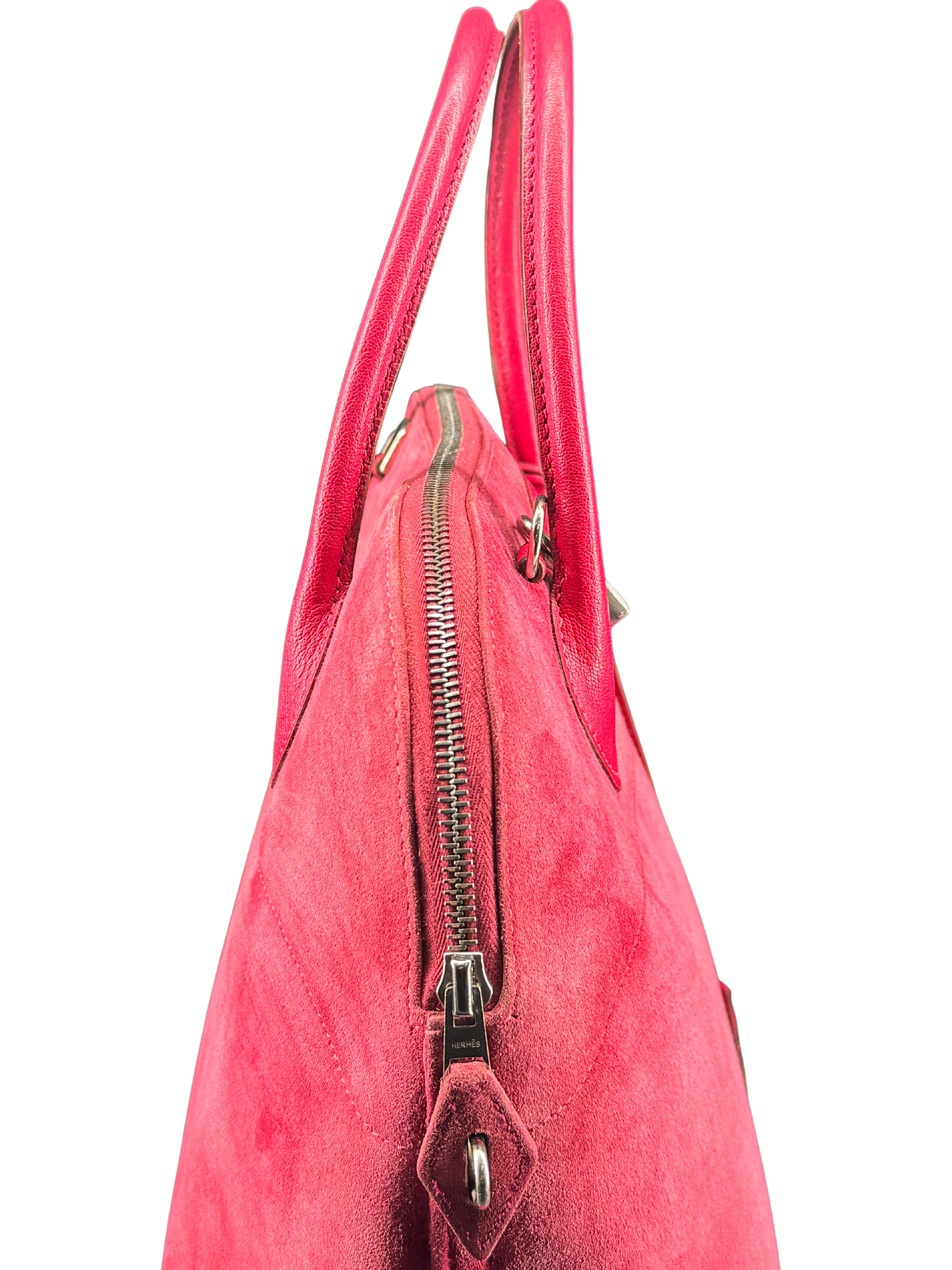 Sac Hermès Bolide 35 en Daim Rose Vintage – L’Élégance Intemporelle d’un Icône du Luxe