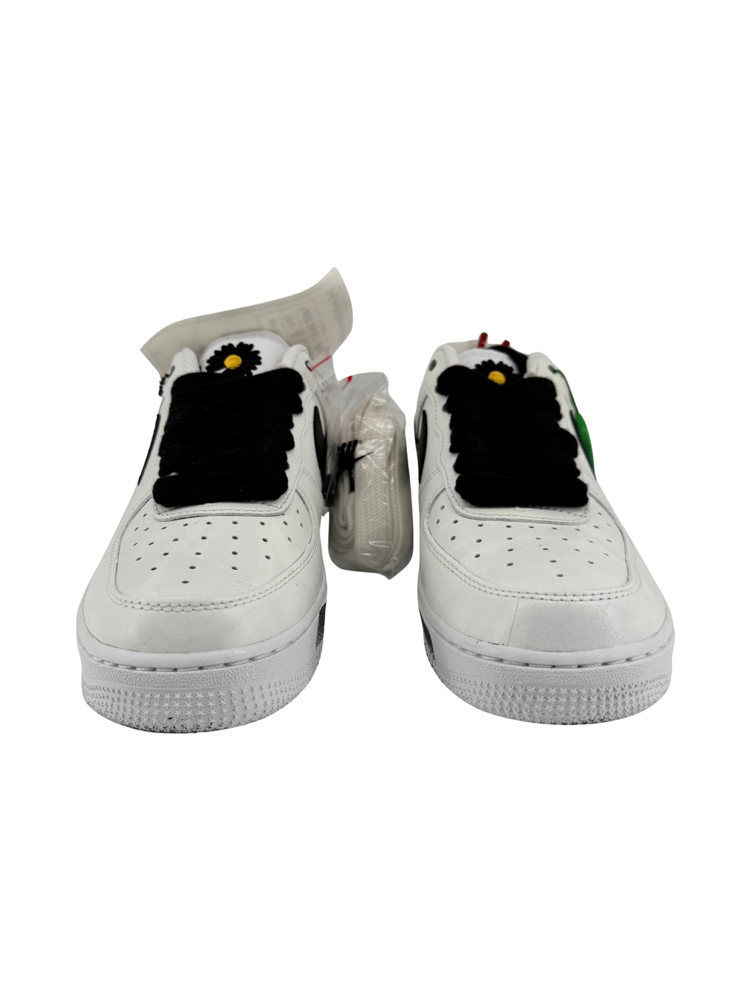 Nike x G-DRAGON (PEACEMINUSONE) — Air Force 1 Low “Para-Noise 2.0” cuir enduit blanc & swoosh noir (2020) | Réf. DD3223-100