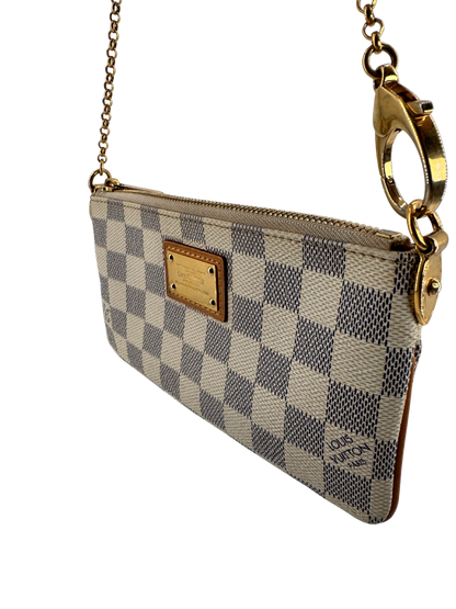 Louis Vuitton Pochette Mila PM in Damier Azur canvas – Solar elegance and timeless style