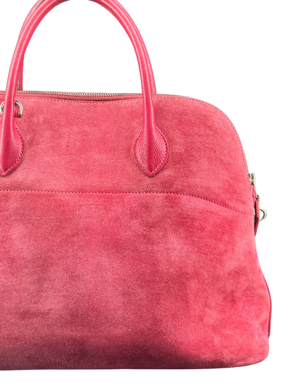 Sac Hermès Bolide 35 en Daim Rose Vintage – L’Élégance Intemporelle d’un Icône du Luxe