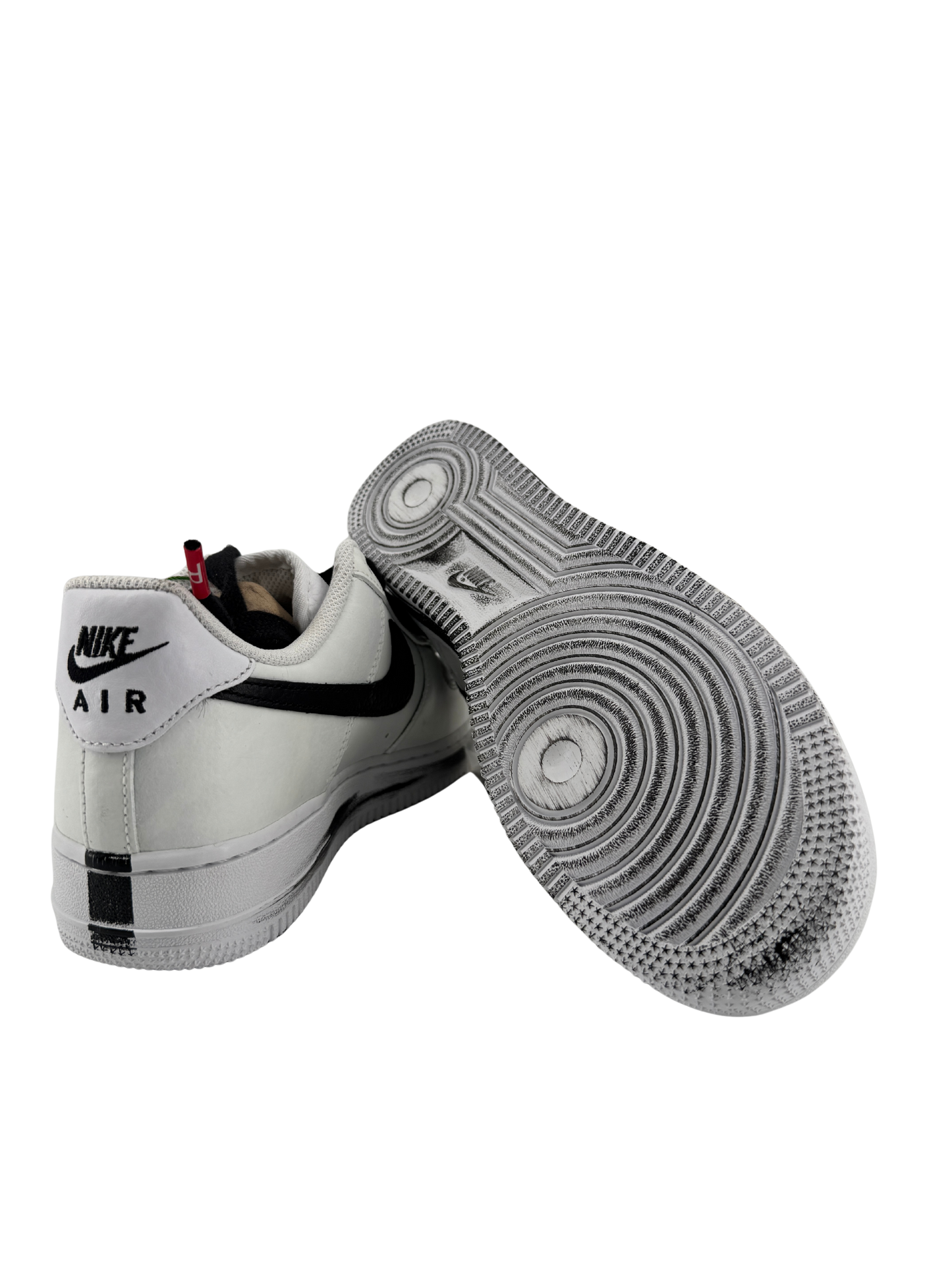 Nike x G-DRAGON (PEACEMINUSONE) — Air Force 1 Low “Para-Noise 2.0” cuir enduit blanc & swoosh noir (2020) | Réf. DD3223-100