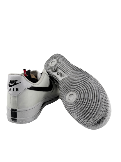 Nike x G-DRAGON (PEACEMINUSONE) — Air Force 1 Low “Para-Noise 2.0” cuir enduit blanc & swoosh noir (2020) | Réf. DD3223-100