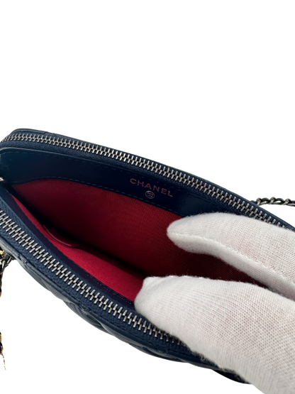 Chanel Gabrielle Small in quilted blue and black lambskin – Timeless elegance of 2018