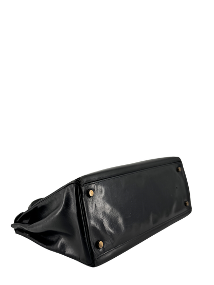 Hermès Kelly 32 Retourne — Veau Box Noir, circa 1965