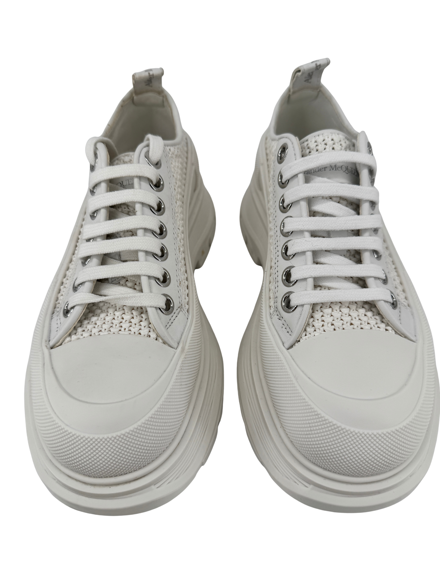 Alexander McQueen — Tread Slick Raffia Blanc, T.38