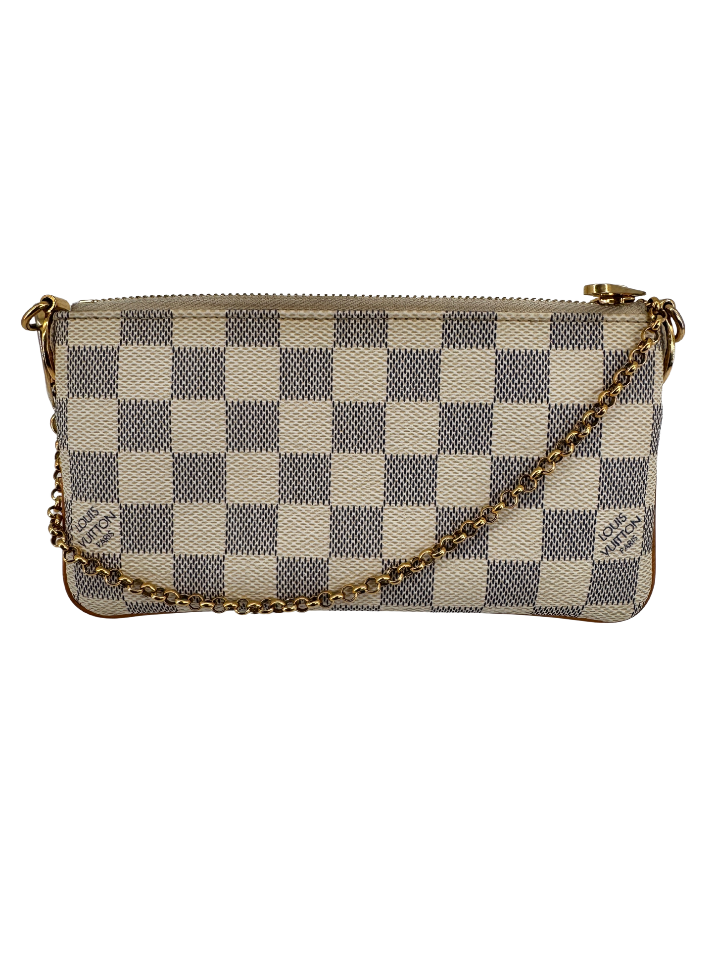 Louis Vuitton Pochette Mila PM in Damier Azur canvas – Solar elegance and timeless style