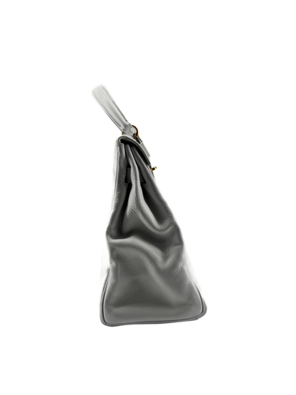 Hermès Kelly Retourné 32 — Veau Grainé Blanc, circa 1965
