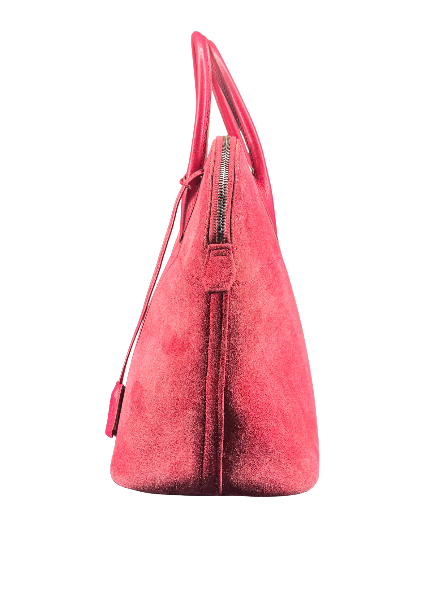 Sac Hermès Bolide 35 en Daim Rose Vintage – L’Élégance Intemporelle d’un Icône du Luxe