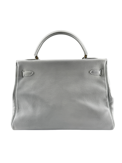 Hermès Kelly Retourné 32 — Veau Grainé Blanc, circa 1965