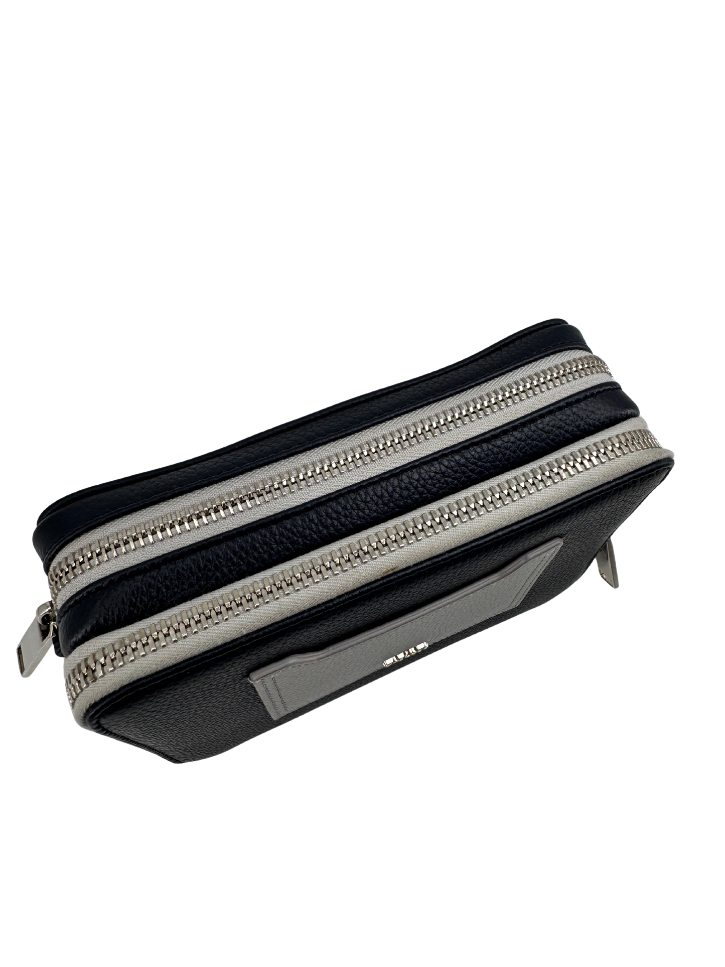 Dior Navy/Gray Leather Shoulder Bag — Contemporary Elegance by Dior