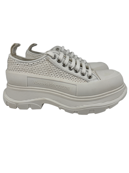 Alexander McQueen — Tread Slick Raffia Blanc, T.38