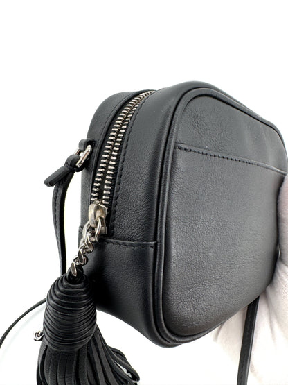 Sac Saint Laurent Blogger « Love » – Édition limitée en cuir noir brodé