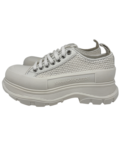 Alexander McQueen — Tread Slick Raffia Blanc, T.38